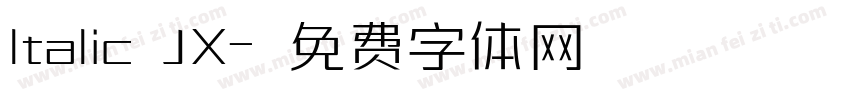 ltalic JX字体转换